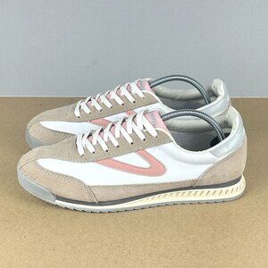 Tretorn Rawlins 2.0 Casual Sneakers Womens 9 Tan Pink Suede Lace Up